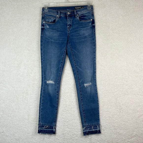 BlankNYC Womens Distressed The Reade Crop Jeans SIZE 26 - Picture 1 of 12